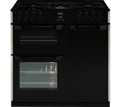 BELLING  CR90G Dual Fuel Range Cooker - Black